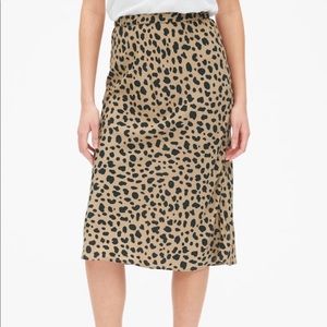 Gap Leopard Midi Skirt NWT
